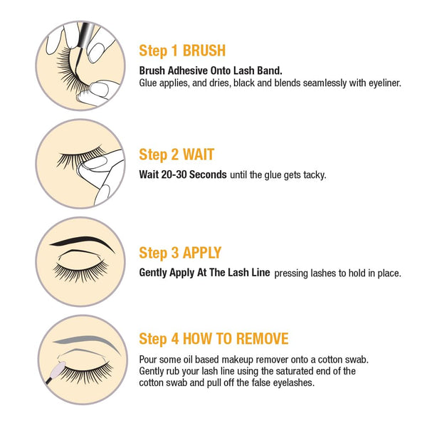 KISS - Fruit Infused Clear Eyelash Adhesive Honey Black