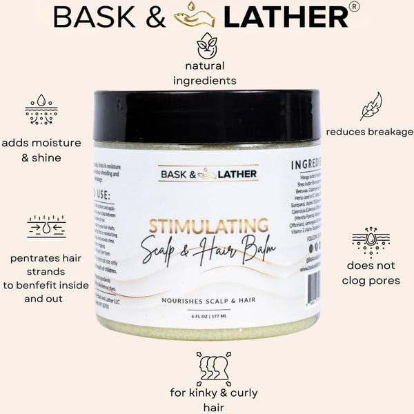 BASK & LATHER - Stimulating Scalp and Hair Balm