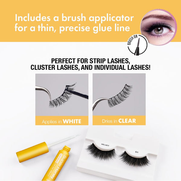 KISS - Fruit Infused Clear Eyelash Adhesive Honey Black