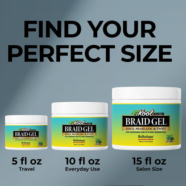 BELLATIQUE - KOOL Braiding Gel Maximum Hold for LOC & Twist