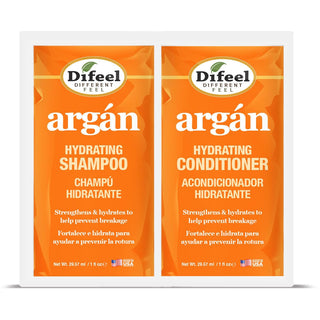 Difeel - Argan Hydrating Shampoo & Conditioner Combo Packet