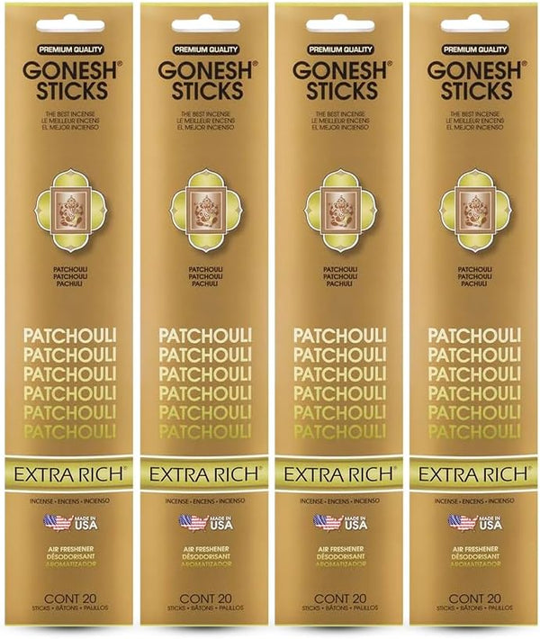 GONESH STICKS - Incense Perfumes Of Extra Rich: PATCHOULI