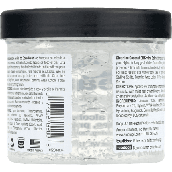 AMPRO - Pro Styl Clear Ice Coconut Oil Styling Gel