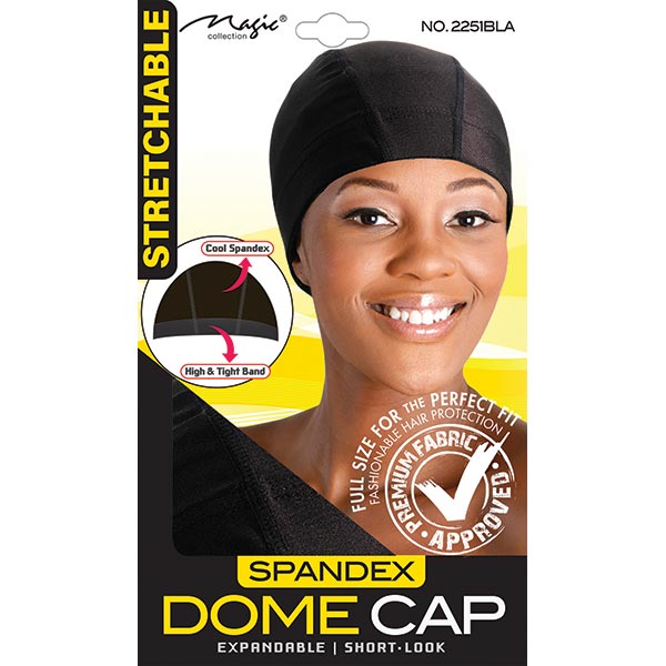 MAGIC COLLECTION - Spandex Dome Cap BLACK