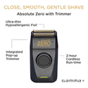 GAMMA+ - Absolute Zero Mens Foil Shaver BLACK