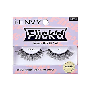 KISS - False Lashes Flick'd D-Curl Strip Lashes IFK01