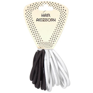 MAGIC COLLECTION - Hair Accessory Hair Tie Thick SMALL BLACK & WHIITE #HEP307BW