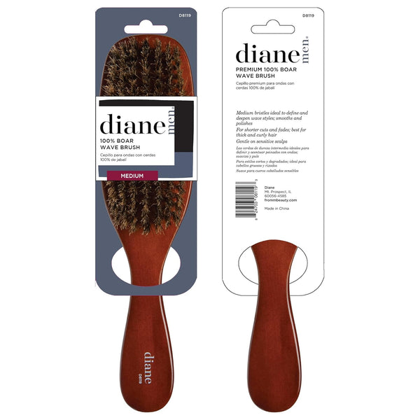 DIANE - Premium 100% Boar Wave Brush MEDIUM