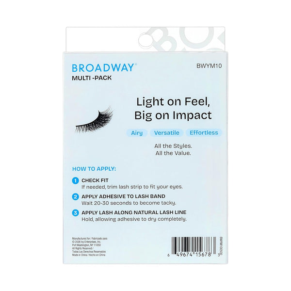 KISS - BROADWAY FALSES LASHES MULTIPACK BWYM10