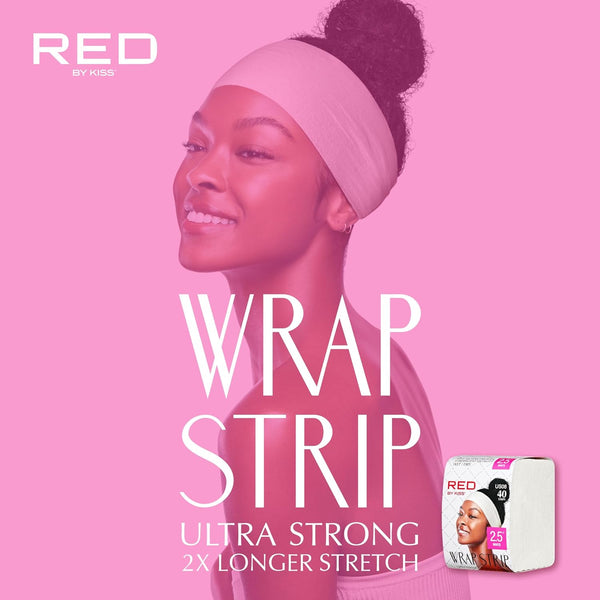 KISS - RED WRAP STRIPS WHITE 2.5' 40 PCS (1 Strip)