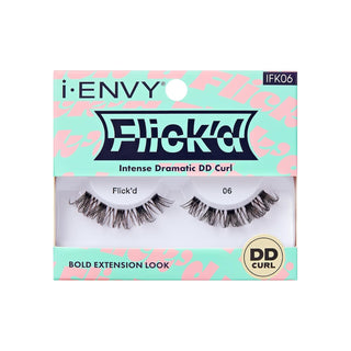 KISS - False Lashes Flick'd D-Curl Strip Lashes IFK06