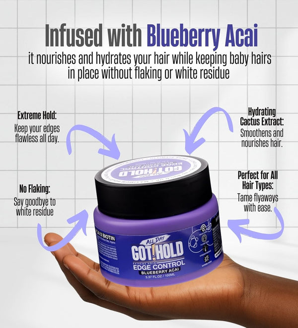 EBIN - ALL DAY GOT HOLD EDGE CONTROL BLUEBERRY ACAI