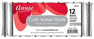 ANNIE - Professional Cold Wave Rods 12PCs SHORT SILVER