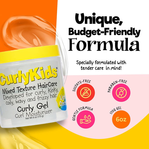 Curly Kids - Mixed Texture Hair Care Curly Gel Curl Moisturizer