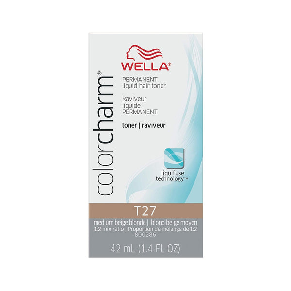 WELLA - Color Charm Permanent Liquid Hair Toner T27 MEDIUM BEIGE BLONDE