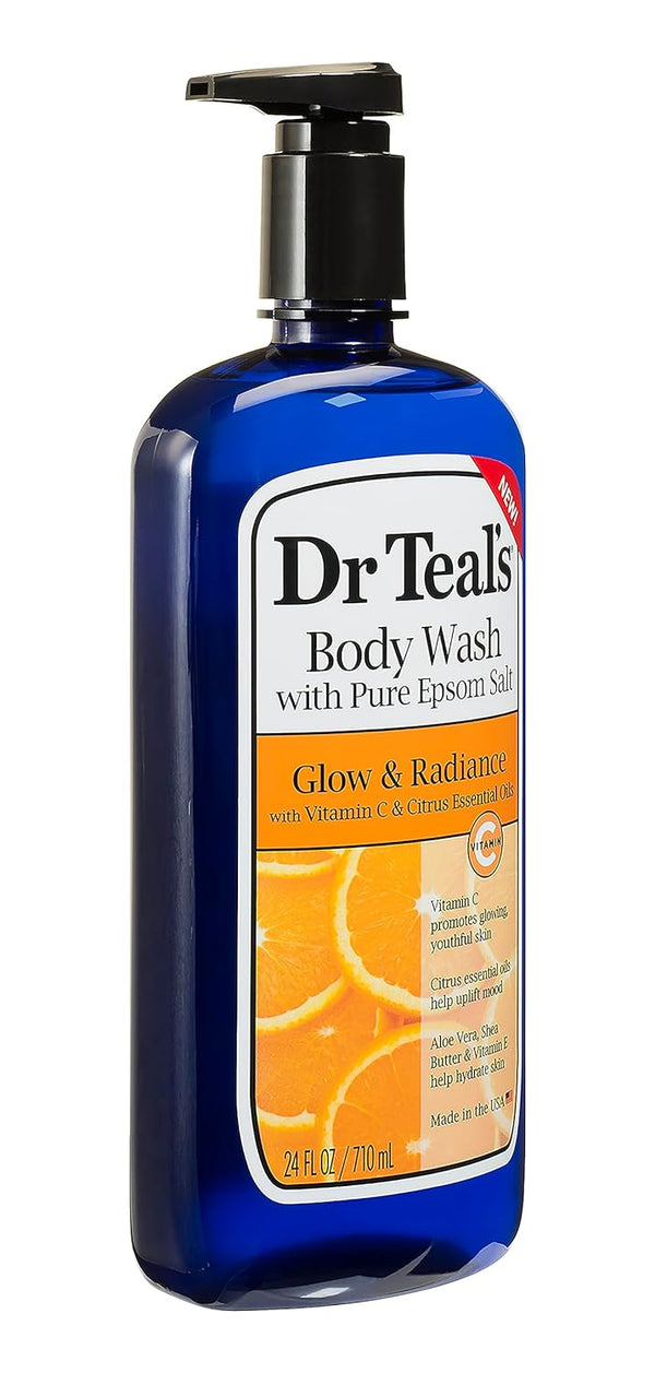 DR. TEALS - Body Wash W/ Epsom Salt [GLOW & RADIANCE] VITAMIC C CITRUS