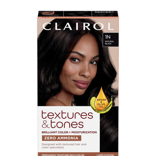 CLAIROL - Textures & Tones Permanent Hair 1N NATURAL BLACK