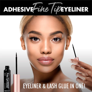 KISS - FINE TIP ADHESIVE EYELINER - BLACK