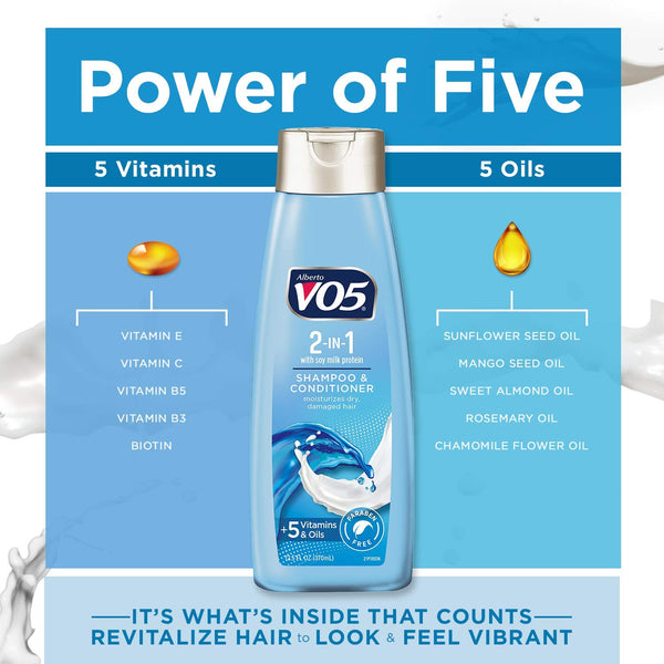 Alberto VO5 - 2-IN-1 W/ Soy Milk Shampoo & Conditioner
