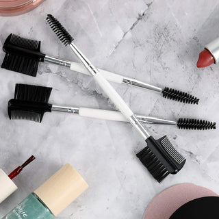 MAGIC COLLECTION - 3-IN-1 Double Ended Folding Eyebrow Brush 1 PCs ASSORTED