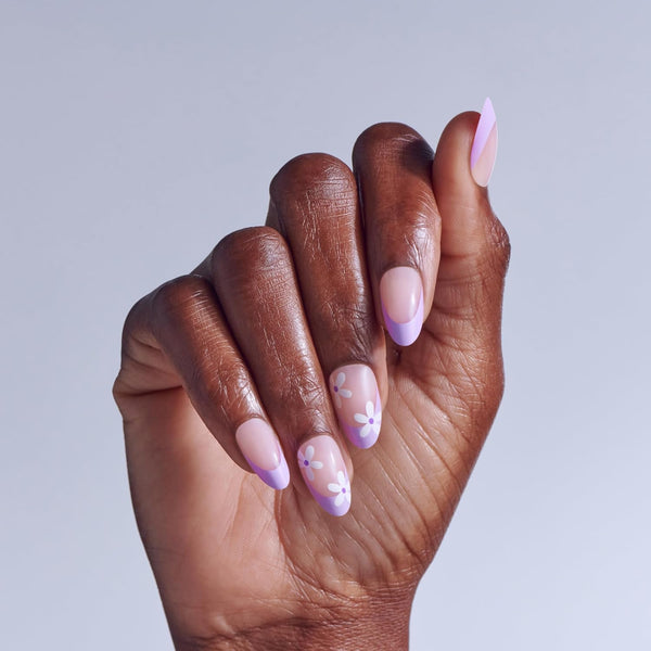 KISS - CORE DESIGN TREND SPRING GLUE-ON NAIL MEDIUM - CHASING SUNSHINE