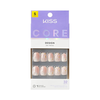 KISS - CORE DESIGN TREND SPRING GLUE-ON NAIL SHORT - HOPPY DAYS