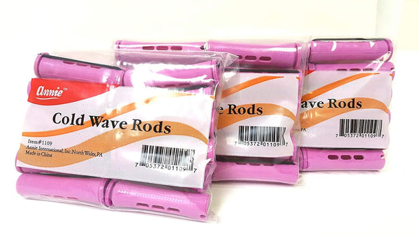 ANNIE - Professional Cold Wave Rods 12PCs SHORT ORCHID #1109