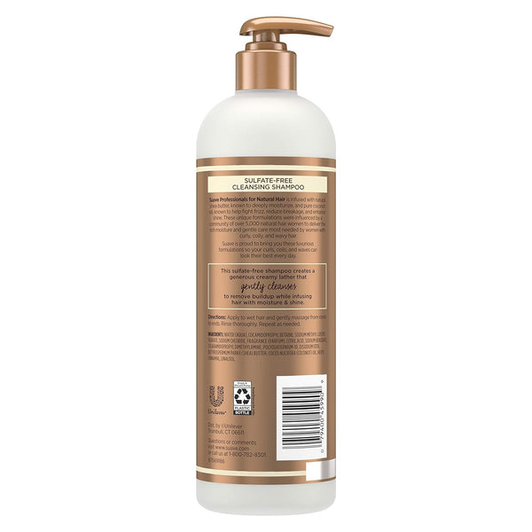 Suave - Natural Shea Butter & Pure Coconut Oil Sulfate-Free Cleansing Shampoo