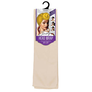 Buy beige MAGIC COLLECTION - Jersey Head Wrap 25"X72" SOLID