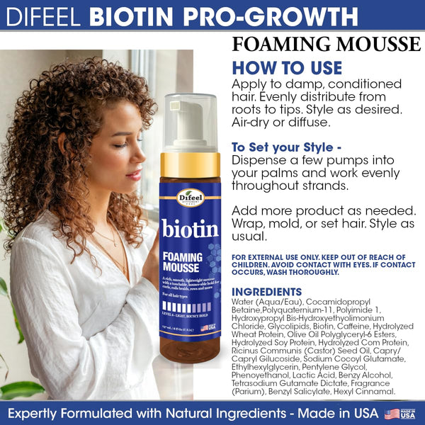Difeel - Biotin Thickening Foaming Mousse