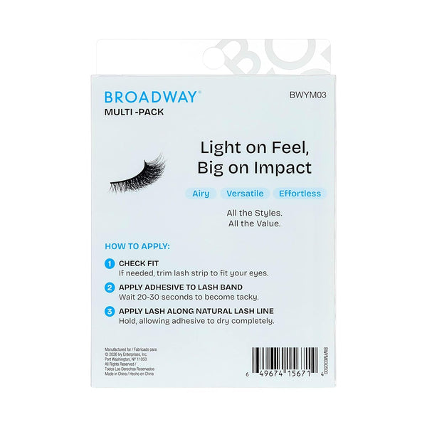 KISS - BROADWAY FALSES LASHES MULTIPACK BWYM03