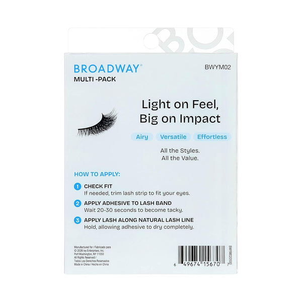 KISS - BROADWAY FALSES LASHES MULTIPACK BWYM02