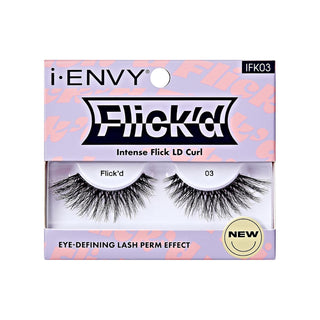 KISS - False Lashes Flick'd D-Curl Strip Lashes IFK03