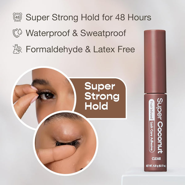 KISS - Fruit Infused Clear Eyelash Adhesive Coconut Clear