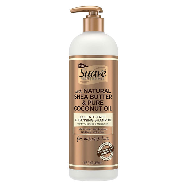 Suave - Natural Shea Butter & Pure Coconut Oil Sulfate-Free Cleansing Shampoo
