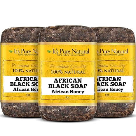 It's Pure Natural - 100% Natural African Black Soap Extra Rich African Honey