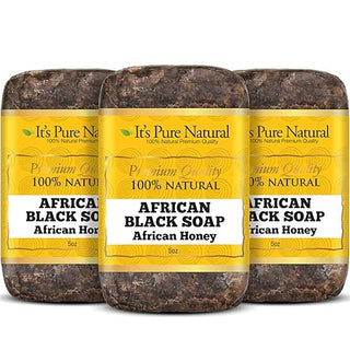 It's Pure Natural - 100% Natural African Black Soap Extra Rich African Honey