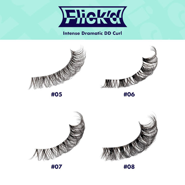 KISS - False Lashes Flick'd D-Curl Strip Lashes IFK05