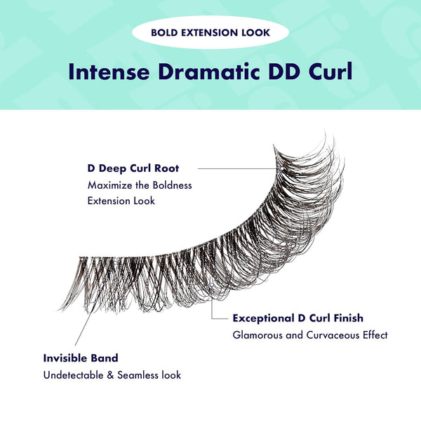 KISS - False Lashes Flick'd D-Curl Strip Lashes IFK05