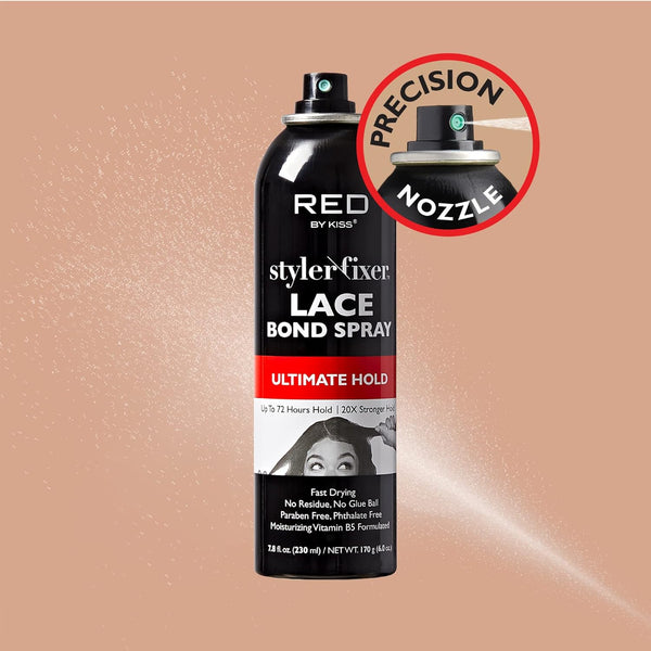 KISS - RED STYLER FIXER ULTIMATE LACE BOND SPRAY