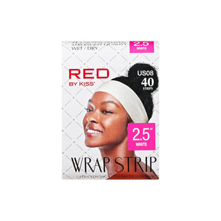KISS - RED WRAP STRIPS WHITE 2.5' 40 PCS (1 Strip)