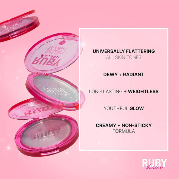 KISS - RUBY KISSESS MOODE LIP & CHEEK BLUSH