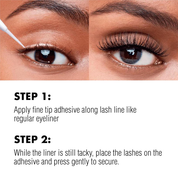 KISS - FINE TIP ADHESIVE EYELINER - CLEAR (Copy)