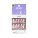 KISS - CORE DESIGN TREND SPRING GLUE-ON NAIL MEDIUM - SPRINGTIME SPLENDOR