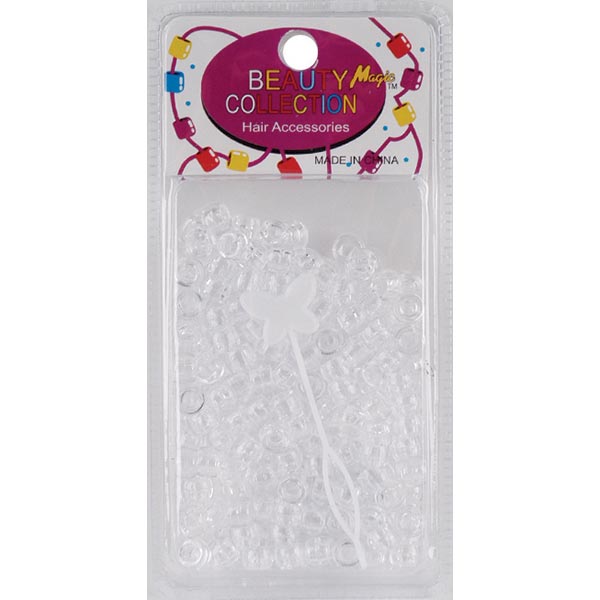 BEAUTY COOLECTION - Hair Bead Clear Small 200 Pieces (#200CRY)