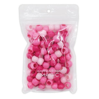MAGIC COLLECTION - 16MM HAIR BEAD 3 TONE MIXED-BLUE (16MM-TPIN)