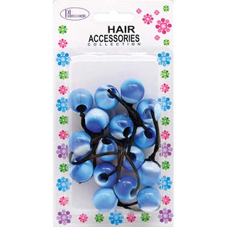 BLOSSOM - Hair Accessories Hair Knockers TWO TONE 8PCs BLUE #PPPTONBLU