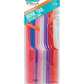 STELLA COLLECTION - Comb Bone Tail Comb (Bulk) Pearl Assorted