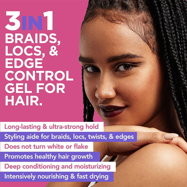 ESHA - Slick N Slay 2-IN-1 Braid & Edge Gel - COCOA & SHEA BUTTER