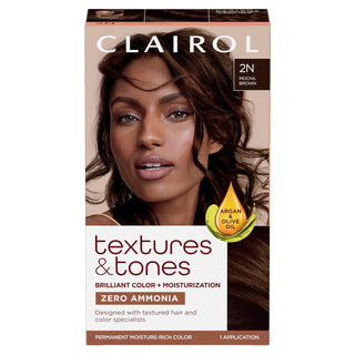 CLAIROL - Texture & Tones Permanent Hair Dye 2N MOCHA BROWN